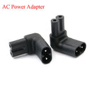 1Pc IEC 320 C7-C8 90 degree up down angled right angle AC power adapter N %o