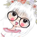 Cute Girl Patches Iron On Heat Transfer Patches DIY Washable Clothes Stick FT