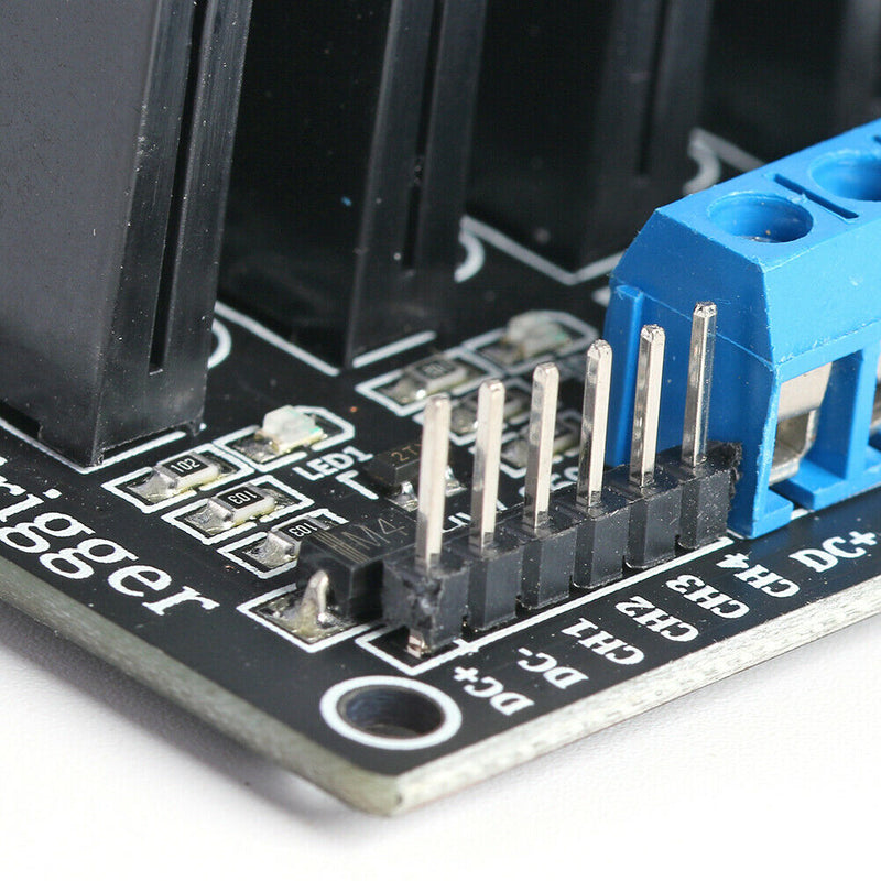 HW-869 5V DC Low Level 4-Channel Solid State Relay Module 250V 2A with Fuse