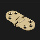 2x Brass Butler Tray Hinge Wearable Screw Folded Table Semicircular Foldin ZBT