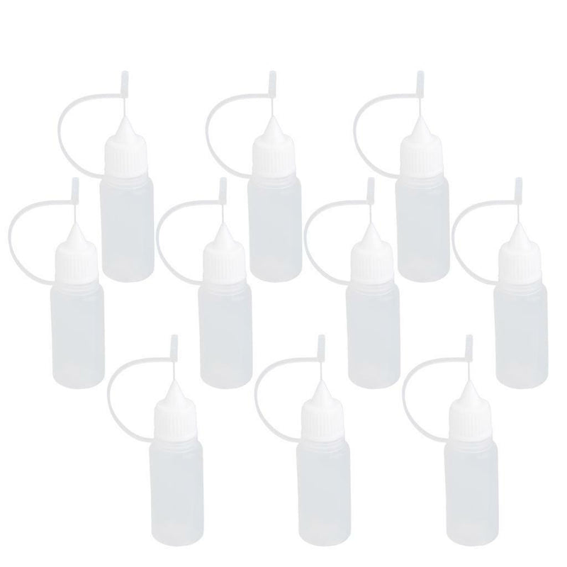 10pcs 10ml Needle Tip Empty Plastic Squeezable Dropper Bottle Liquid Storage