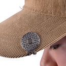 1pc Golf Hat Clip Marker Metal Magnetic Golf Accessories Cap Clips Alignment S_