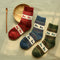 Womens Wool Blend Socks Christmas Snowflake Deer Unisex Warm Winter Socks Q6V7.