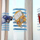 Kids Car Cartoon Voile Panel Sheer Scarf Curtain Door Room Window Drape Divider