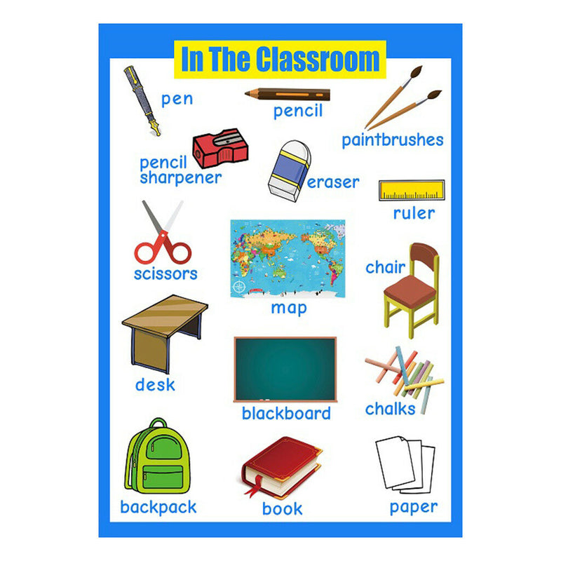 Classroom &Drinks~Kindergarten Classrooms Early Learning Posters Chart