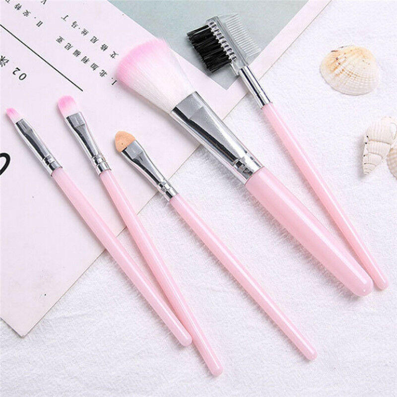5Pcs Women Makeup Brush Eye Shadows Lipsticks Cosmetic Brushes Tools Set KitsTO