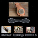 Pack of 2 Acrylic Leather Templates Key Chain Pattern Stencil Tool