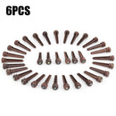6 String Acoustic Guitar Durable With Saddle Portable Bone Nut Set Improve Tone