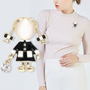 Girl Brooch Women Opal Rhinestone Crystal Brooch Pin Dress Coat Gift JewelryJR