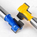 2Pcs Professional 1/4" Shank Router Bit Woodworking Keyhole Cutter 3/8"&1/2"