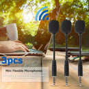 3pcs Mini 3.5mm Jack Flexible Capacitance Microphone Mic for Phone Laptop