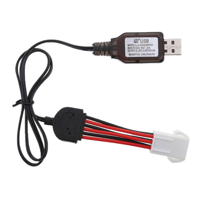 3Pieces 9.6V Li-Po Battery Charging Cable EL-6P Female Plug for RC Toys Drone