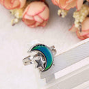 Star and Moon Changing Colors Emotion Feeling Adjustable Band Mood Ring Gift