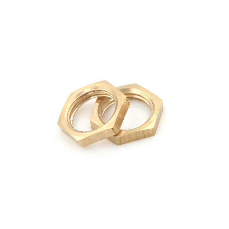 10x 1/4" BSP Female Thread Brass Hex Lock Nuts Pipe Fitting Hot