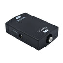 Optical Toslink to Coaxial RCA SPDIF Digital Audio Converter Adaptor Black