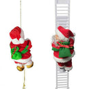 Electric Ladder Santa Claus Toys Christmas Ornaments Desktop Decorations A