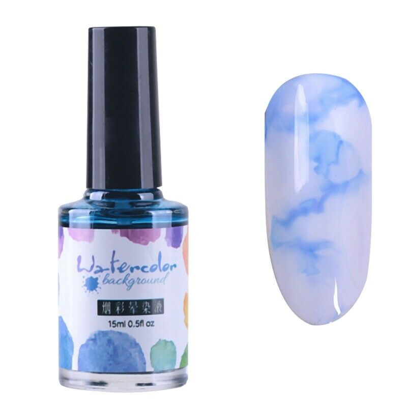 15Ml Nail Polish Ink Gel Watercolor Gradient Pattern Nail Art Manicure Deco C6M2