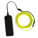 2PCS Luminescent Neon LED Lights Glow EL Wire String 5 Meters Blue Green