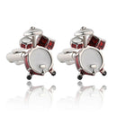 1 Pair Fashion Men's Cufflinks Fashion Band Drums Shirt Cufflinks Cuff Link