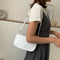 Women Casual Handbag Simple Nylon Daily Female Totes Shoulder Bags (White)