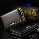 Leinasen Men Wallets With Coin Pocket Long Zipper Coin Purse For Men Clutch
