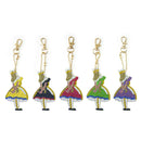 5pcs/set DIY Full Drill Diamond Painting Girls Keychain Embroidery Craft