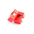 10pcs 2.54mm Red Pitch 8-Bit 1 Positions Ways Slide Type DIP Switch Sales ã€LJ