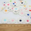 50 SMALL Flower Patch Embroidered Sew on Patches Dress Applique Badge Craft