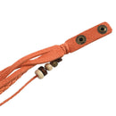 Weave Wrap Around Leather Bracelet Lady Woman Wrist Watch - Yellow U8K4