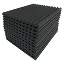 12 Pcs Black Acoustic Panels Soundproofing Foam Acoustic Tiles Studio Foam