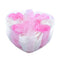 9Pcs Scented Rose Flower Petal Bath Body Soap Wedding Party Gift(Pink+White H6F1