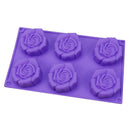6 cavity Silicone Mold Circle Cake Chocolate Soap Mold Frozen Microwave OveSEAU