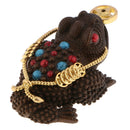 Chinese Fengshui Decor Lucky Frog 3 Legs Toad Incense Burner Ash Catcher 8cm