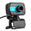 USB Webcam with Built-in Microphone 2LED Night Vision Clip-on Web Camera AU