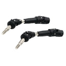 2Pcs Black Axle Transmission Drive Shaft for 1:12 Feiyue FY03 4WD Desert Car