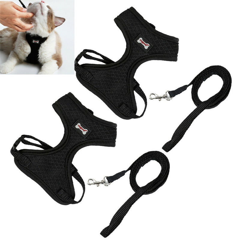 Pack of 2, Pet Cat Kitten Soft & Comfy Made Well 120cm/3.94ft Leash Puppy Dog
