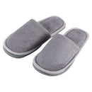 Men Gray Fleeces House Soft Winter Warm Slippers UK 8.5 for Feet Length 27