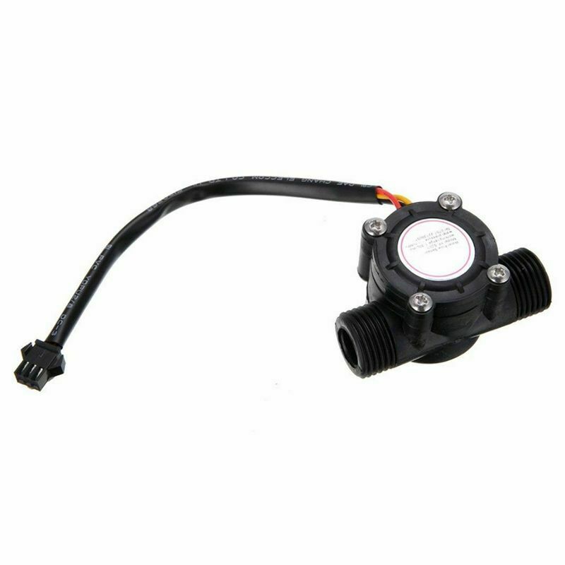 1/2 Inch Water Flow Sensor Control Fluid Flowmeter Counter 1-30L/Min For Ar