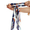 Retro Print Ribbon Hair Rope Women Ponytail Elastic Rubber Band (Style 4) A#S