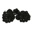 20 Sets Black Chinese Knots Frog Buttons Closures for Clothes Coats Sewing