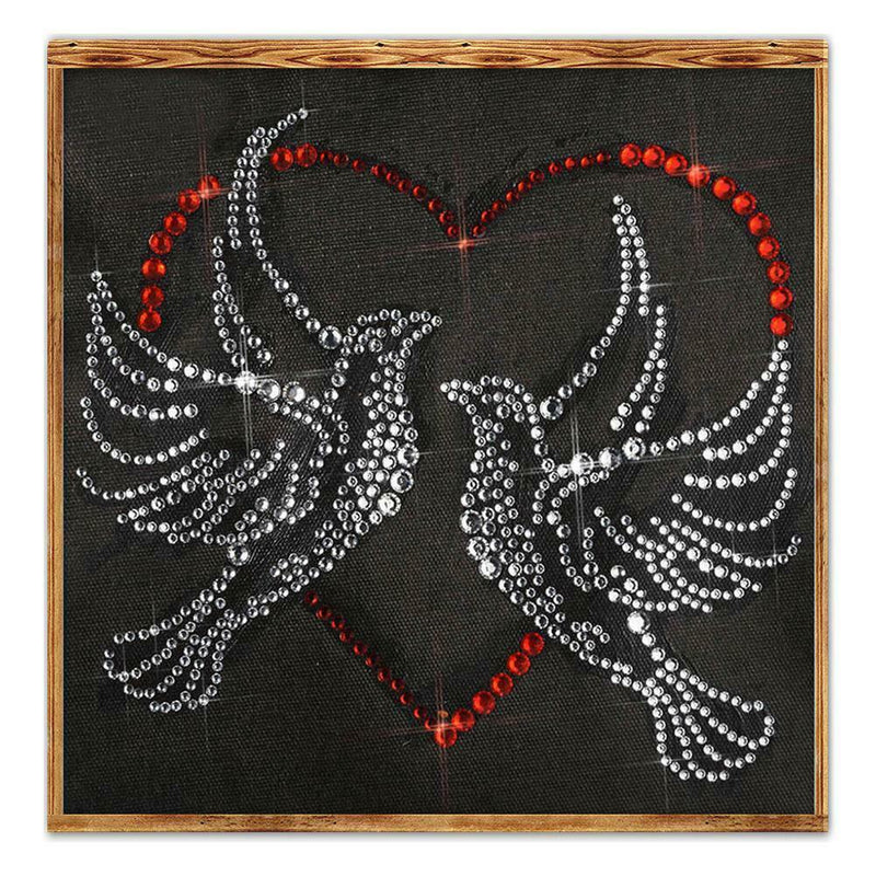 5D DIY Fluorescent Diamond Painting Pigeon Cross Stitch Embroidery Mosaic