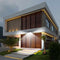 100LED Solar Wall Lamps Outdoor Waterproof Street Courtyard Induction Lamp