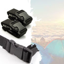 Black Small Travel Luggage Straps Short Adjustable Suitcase Belt Buckle Holder