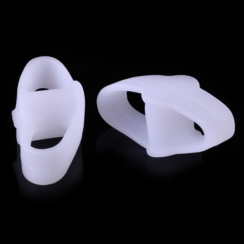 Pair Silica Gel 2 Toe Valgus Separator Straightener Protector Bunion Pain Relief