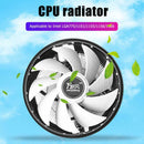 Wanjiafeng For Intel LGA775/1151 4 Pin RGB CPU Cooling Fan Radiator Air Cooler