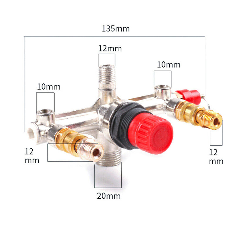 Outlet tube alloy air compressor switch pressure regulator valve fitting part Pb