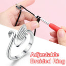Swan Knitting Loop Crochet Ring Thimble Guide Tool Sewing Accessories Tool-AU