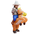 Inflatable Horse Rider Costume Outfit Kids Fancy Dress 35cm