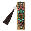 DIY Special Shaped Diamond Painting Leather Tassel Bookmark Creative Crafts