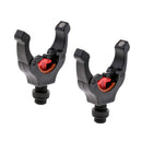 2Pcs Fishing Rod Grip Rest Head Fishing Pole Gripper Holder Carp Black M3/8